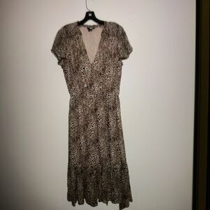 PAIGE Animal Print Midi Dress